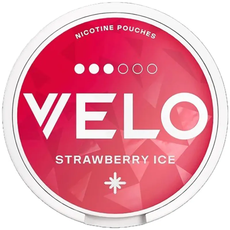 Velo Strawberry Ice 10mg (3 dot) Nicotine Pouches