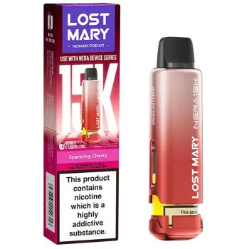 Lost Mary Nera 15,000 Puffs Prefilled Pods Sparkling Cherry