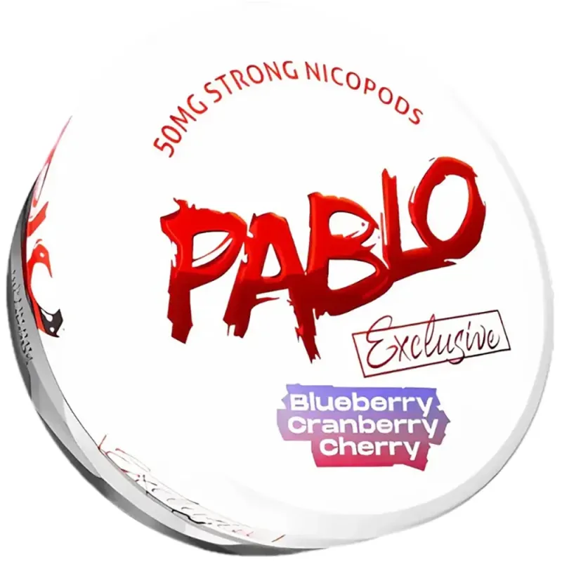 Pablo Exclusive Blueberry Cranberry Cherry 50mg Nicotine Pouches