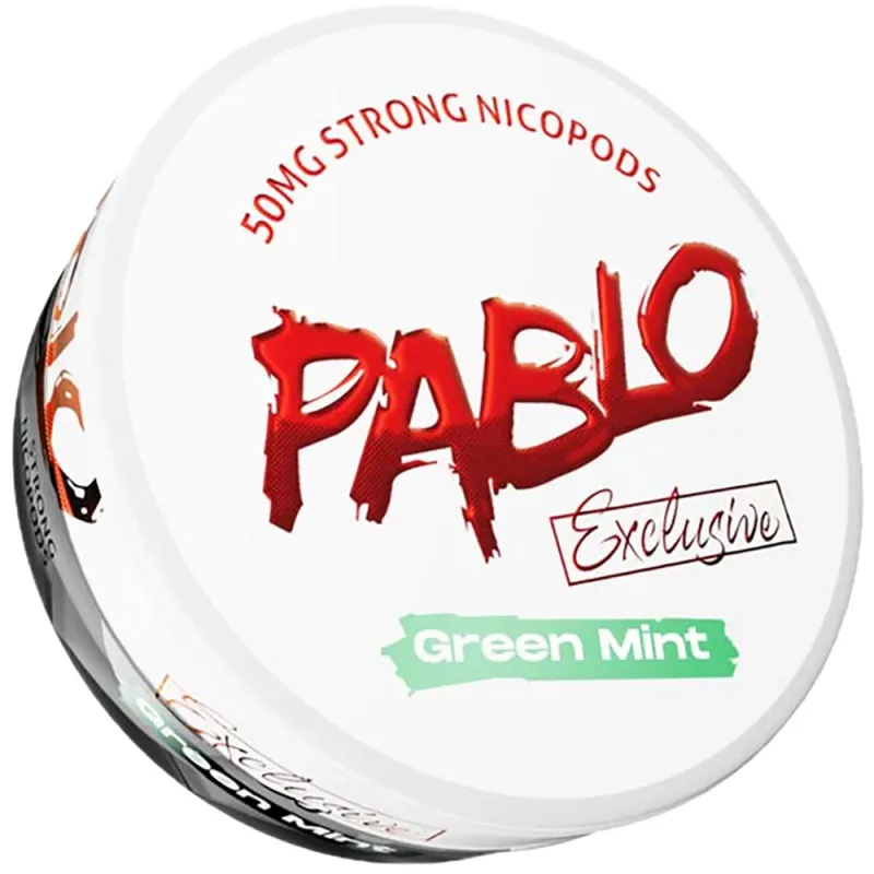 Pablo Exclusive Green Mint 50mg Nicotine Pouches