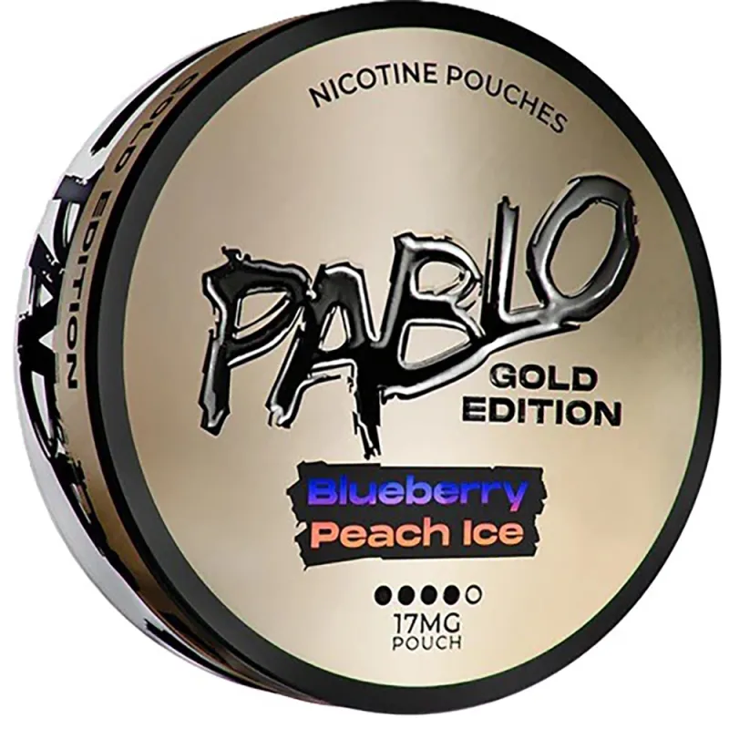 Pablo Gold Edition Blueberry Peach Ice 17mg Nicotine Pouches