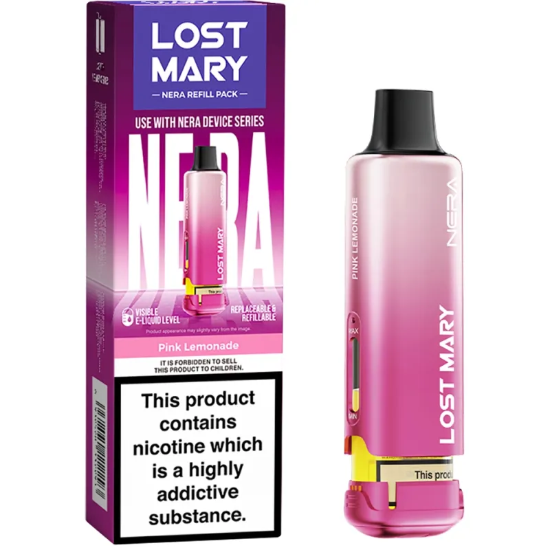 Lost Mary Nera 15,000 Puffs Prefilled Pods Pink Lemonade