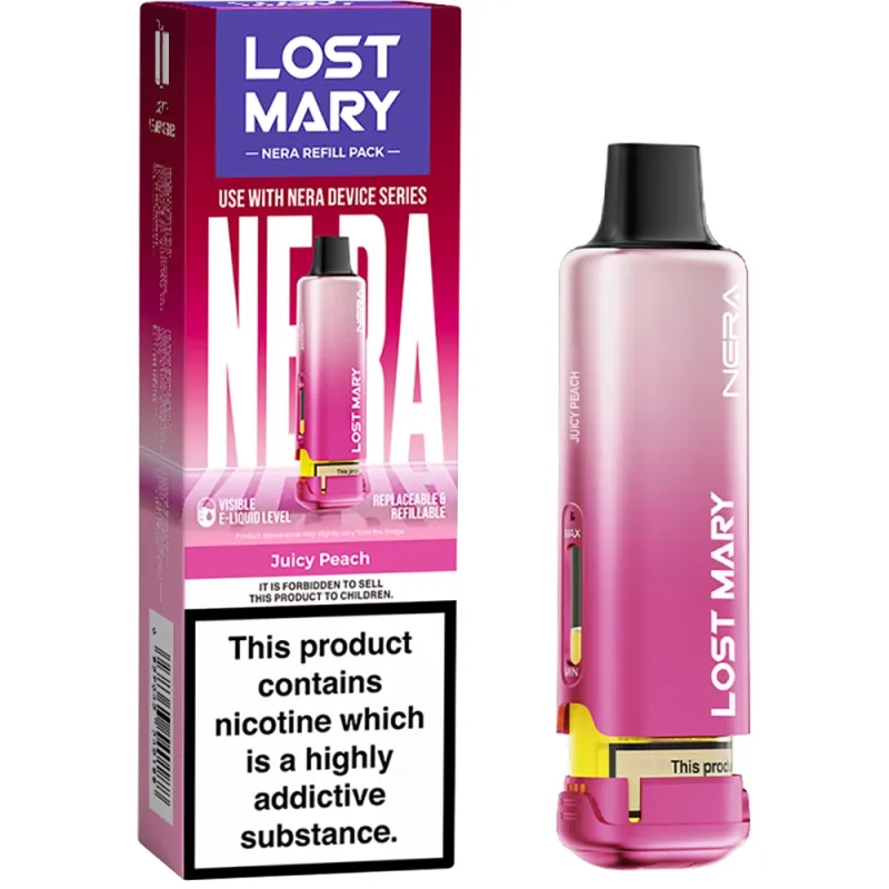 Lost Mary Nera 15,000 Puffs Prefilled Pods Juicy Peach
