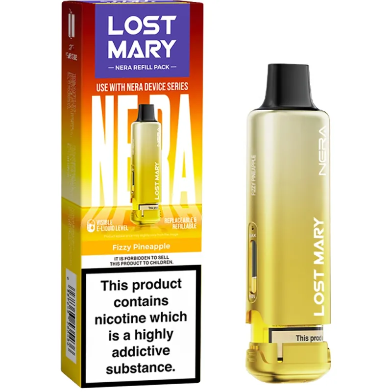 Lost Mary Nera 15,000 Puffs Prefilled Pods Fizzy Pineapple