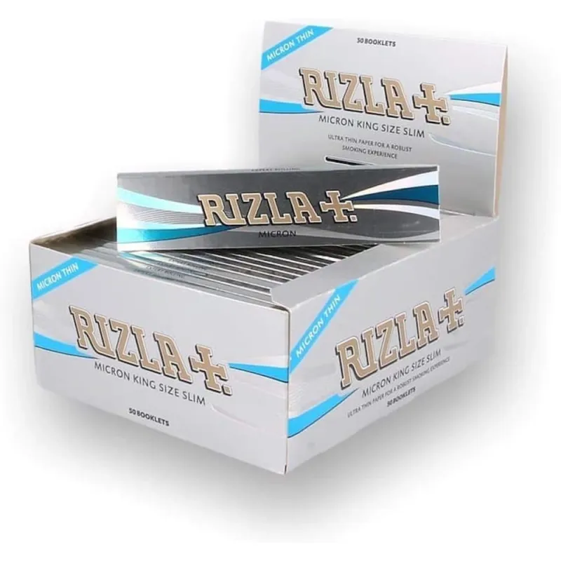 Rizla Micron King Size Slim Smoking Rolling Papers (50 Booklets)