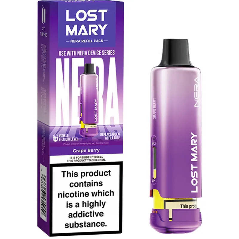 Lost Mary Nera 15,000 Puffs Prefilled Pods Grape Berry