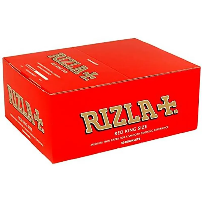Rizla Red King Size Ultra Thin Rolling Paper (50 Booklets)