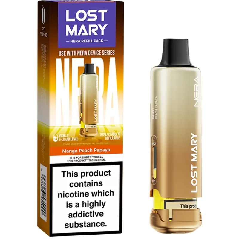 Lost Mary Nera 15,000 Puffs Prefilled Pods Mango Peach Papaya