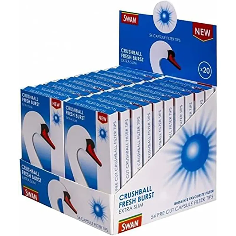 Swan Crushball Fresh Burst Extra Slim Capsule Filter Tips (Pack of 20)