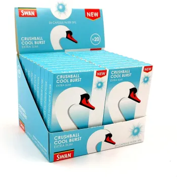 Swan Crushball Cool Burst Extra Slim Capsule Filter Tips (Pack of 20)