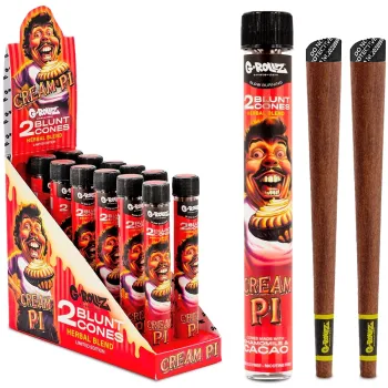 G-Rollz King Size 2 Blunt Cones Cream PI (Pack of 12)