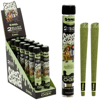 G-Rollz King Size 2 Blunt Cones Natural OGK (Pack of 12)