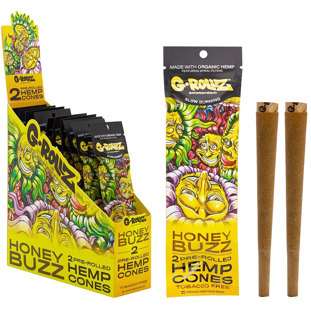 G-Rollz Pre Rolled Honey Buzz Hemp Cones (Pack of 12)