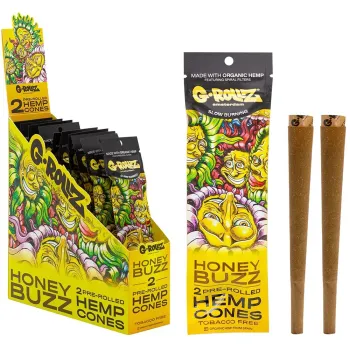 G-Rollz Pre Rolled Honey Buzz Hemp Cones (Pack of 12)
