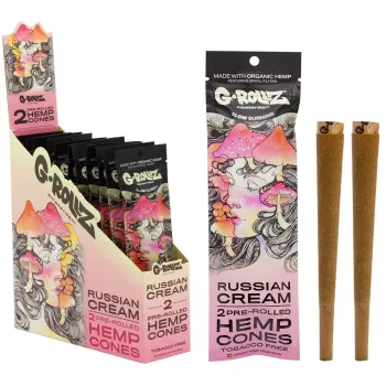 G-Rollz Pre Rolled Russian Cream Hemp Cones (Pack of 12)