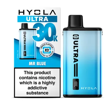 Hyola Ultra 30,000 Puffs Kits Blue Edition(Mr Blue & Blueberry Raspberry)