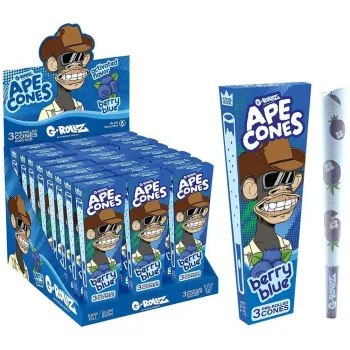 G-Rollz Ape Cones Berry Blue (Pack of 24)