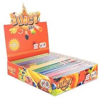 Juicy Jay`s King Size Slim Mix-N-Roll Hemp Papers (Pack of 24)