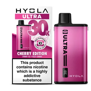 Hyola Ultra 30,000 Puffs Kits Cherry Edition(Cherry Ice & Fizzy Cherry)