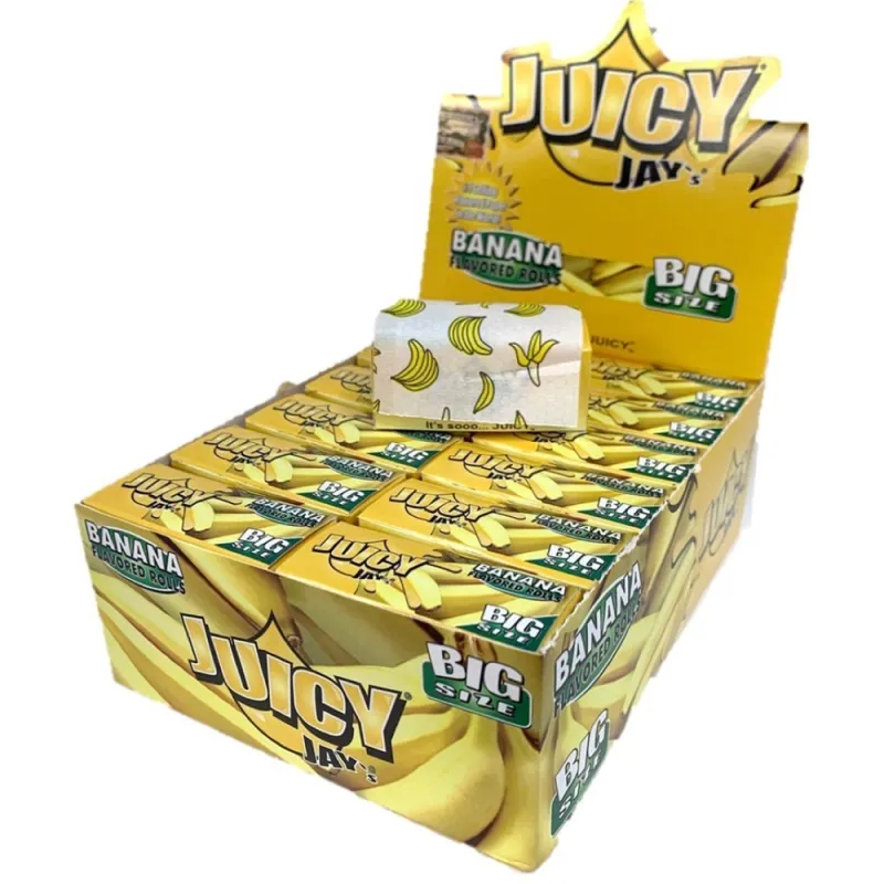 Juicy Jay`s Big Size Banana Rolls Hemp Papers (Pack of 24)