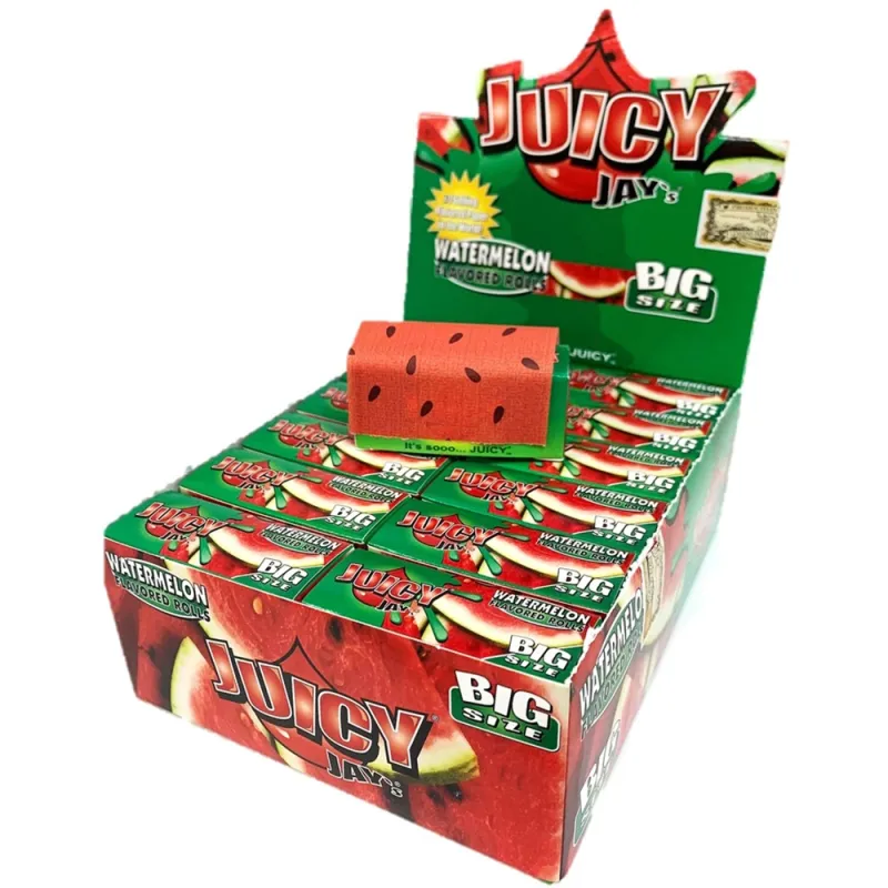 Juicy Jay`s Big Size Watermelon Rolls Hemp Papers (Pack of 24)