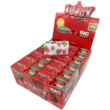 Juicy Jay`s Big Size Raspberry Hemp Papers (Pack of 24)