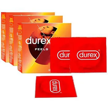 Durex Feels Me Pleasure max Regular Fit Condoms (Pack of 12)