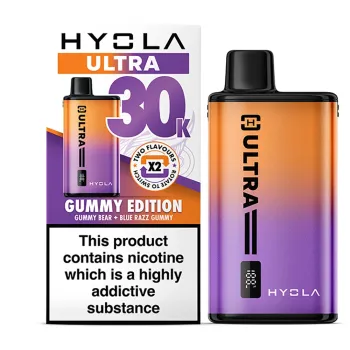 Hyola Ultra 30,000 Puffs Kits Gummy Edition(Gummy Bear & Blue Razz Gummy)
