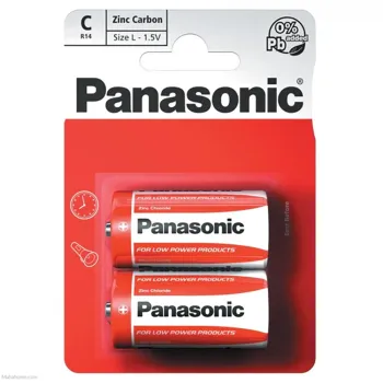 Panasonic C Zinc Carbon Batteries 1.5V (Pack of 12)