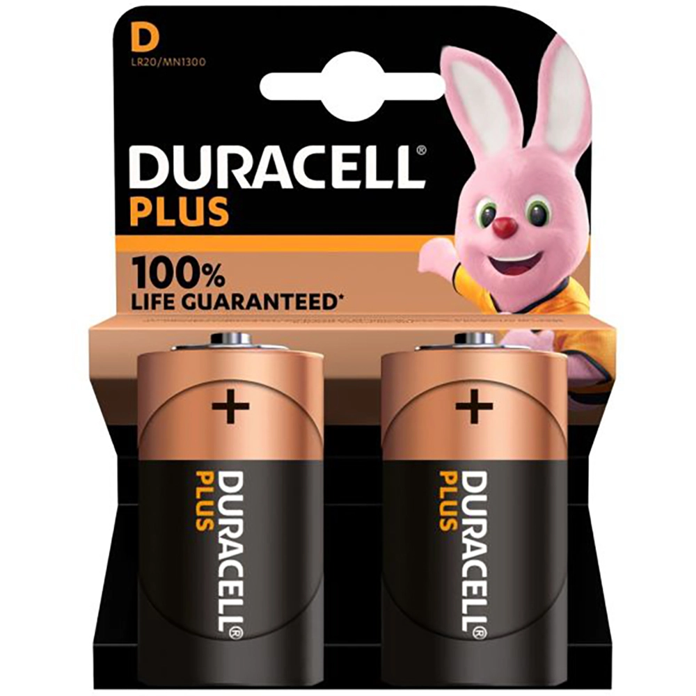 Duracell Plus D Alkaline Batteries ((Pack of 10)