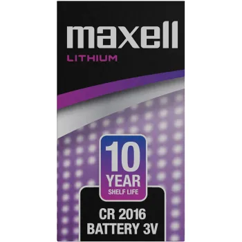 Maxell 3V 2016 Lithium Coin Cell (Pack of 10) 2016