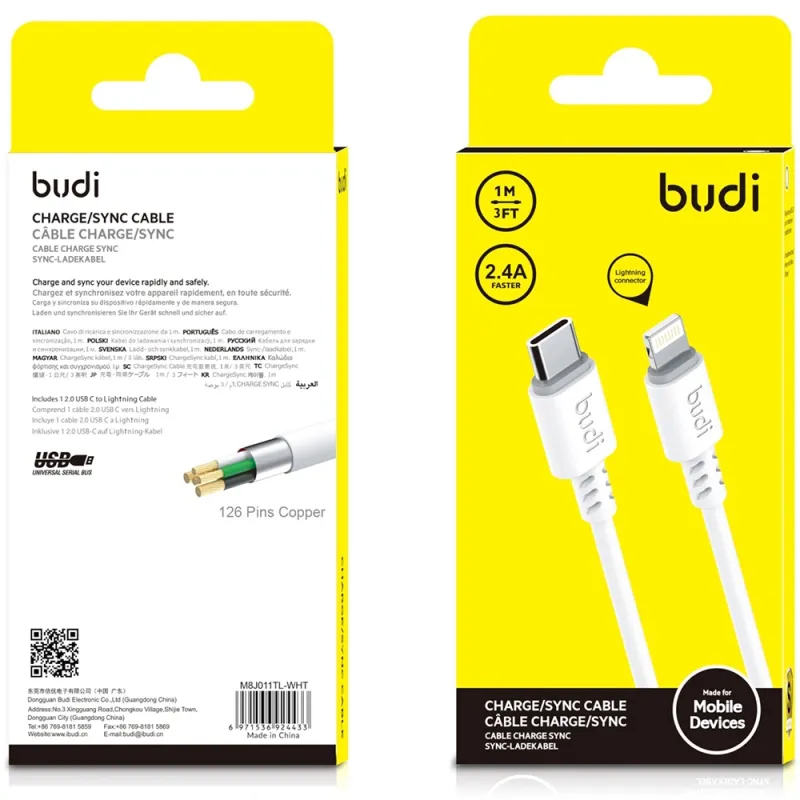 Budi C-Iphone Cables (Pack of 10)