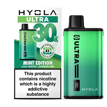 Hyola Ultra 30,000 Puffs Kits Mint Edition(Classic Menthol & Strawberry Mint)