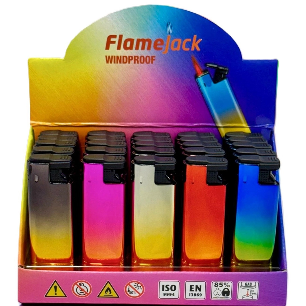 Flamejack Metal Lighter (Pack of 25)