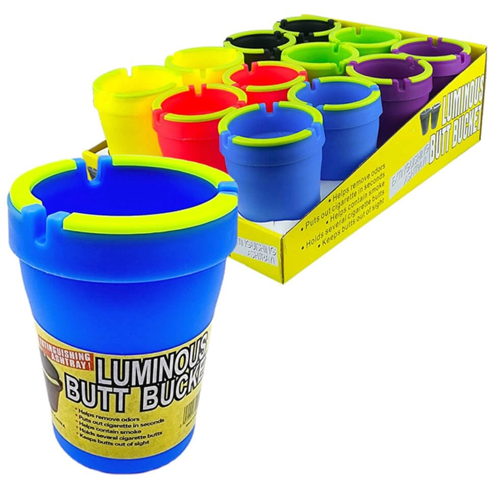 Luminous Butt Bucket Ashtray (Pack of 12)