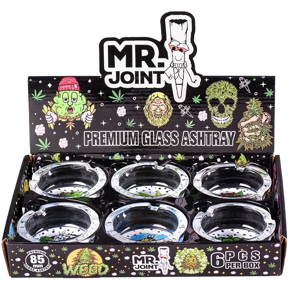 Mr. Joint Glass Ashtray (Pack of 6)