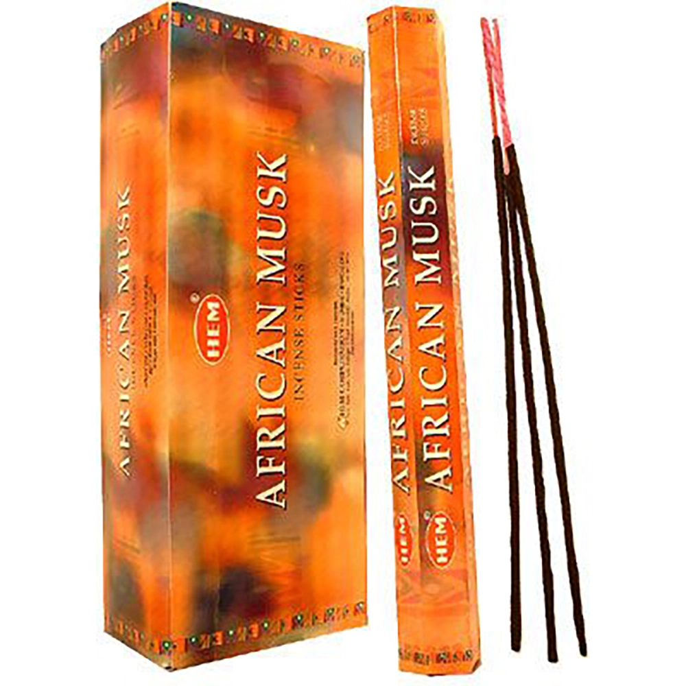 Hem  African Musk Incense sticks Pack of 6 x 20 sticks