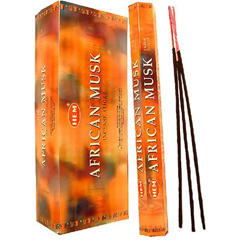 Hem African Musk Incense sticks Pack of 6 x 20 sticks