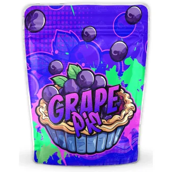 Sealable Grape 23 Bags 3.5 G Holographic mylar Packaging Bags