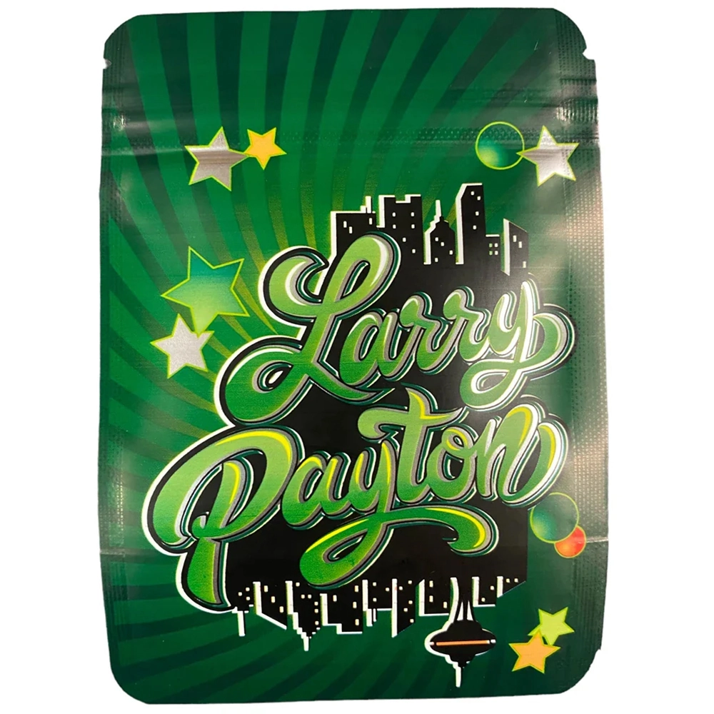 Sealable Larry Payton  Bags 3.5 G Holographic mylar Packaging Bags