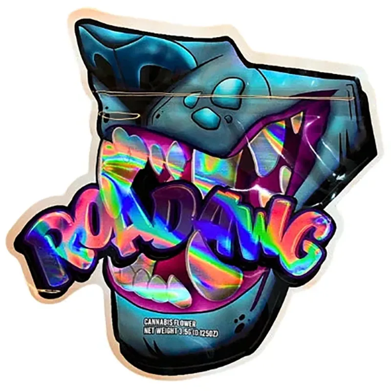 Sealable Roadang Bags 3.5 G Holographic mylar Packaging Bags