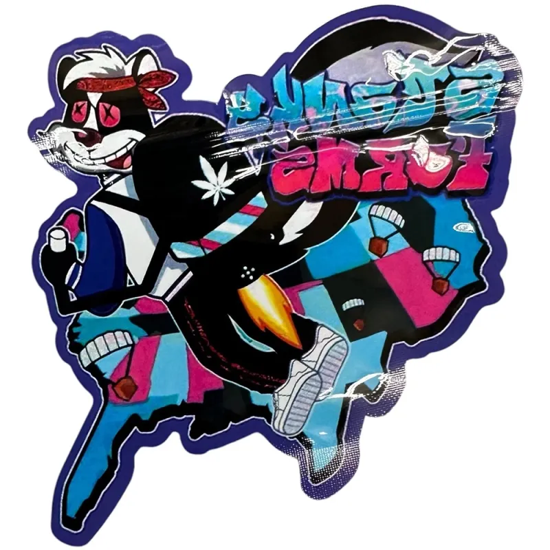 Sealable Stanky Mylar Bags 3.5 G Holographic Mylar Packaging Bags 100g