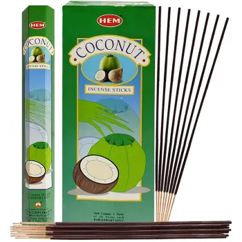 Hem coconut Incense sticks Pack of 6 x 20 sticks