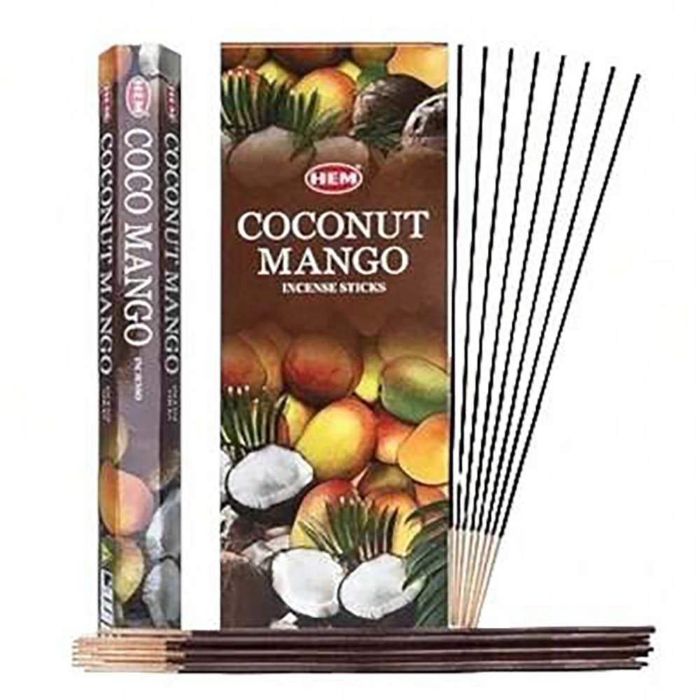 Hem Coconut mango Incense sticks Pack of 6 x 20 sticks