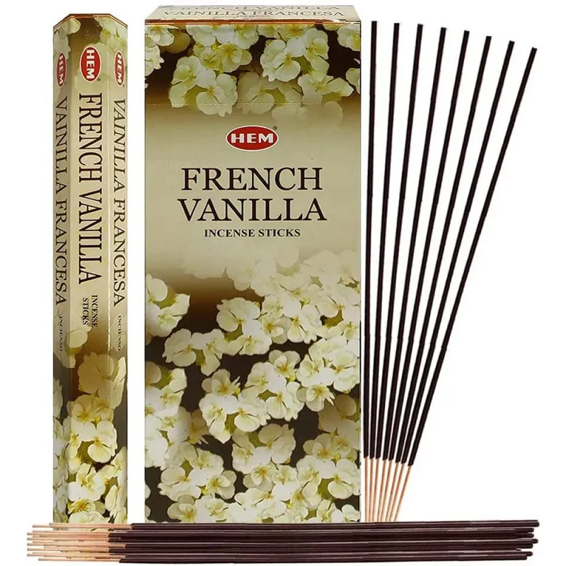 Hem French Vanilla Incense sticks Pack of 6 x 20 sticks