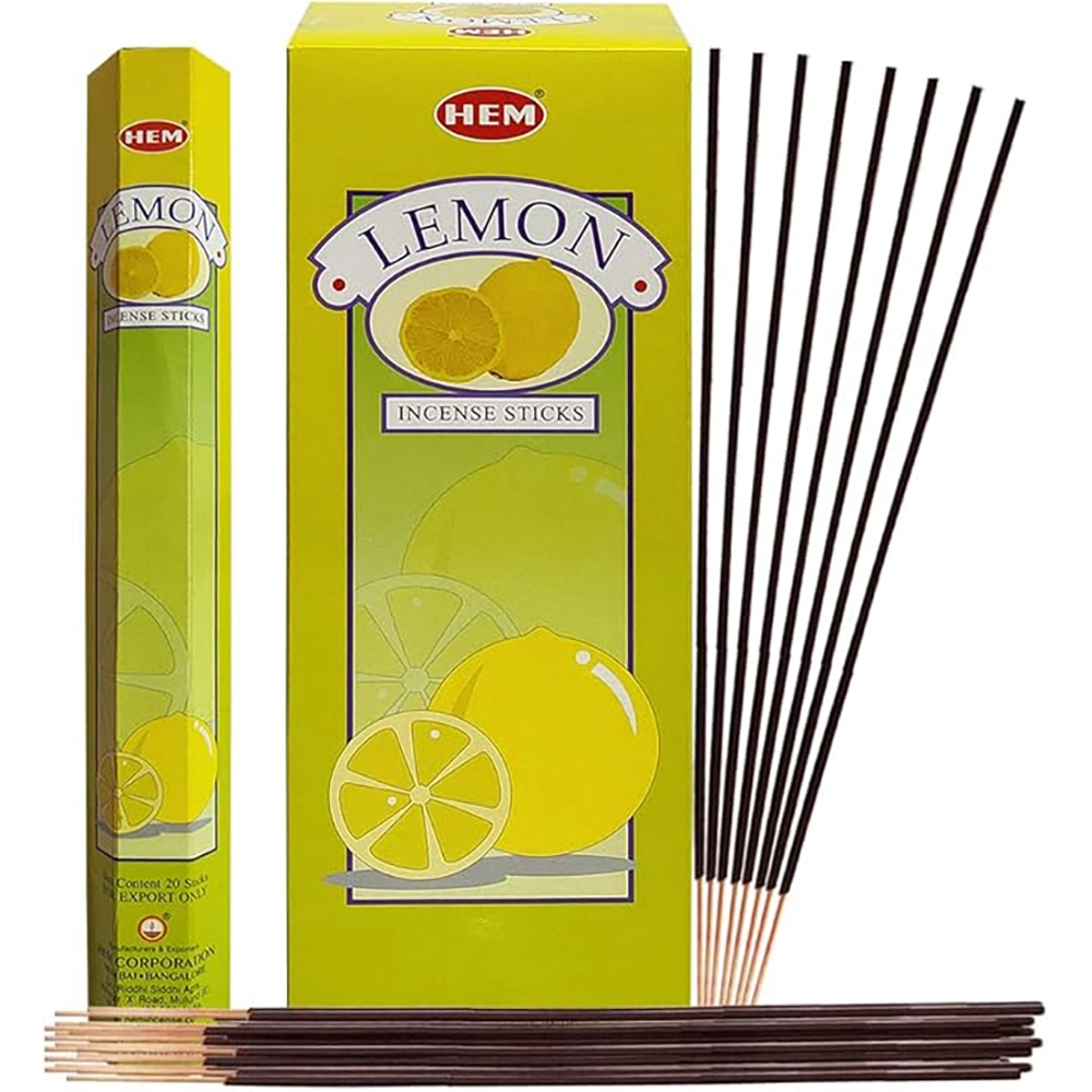 Hem Lemon Incense sticks Pack of 6 x 20 sticks