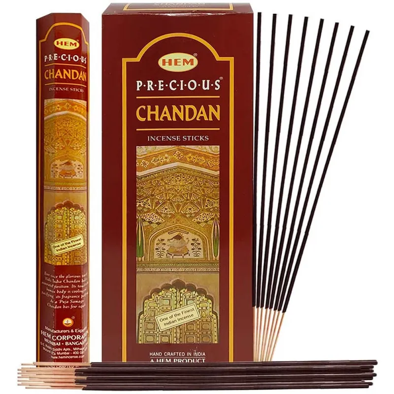 Hem Precious chandan Incense sticks Pack of 6 x 20 sticks