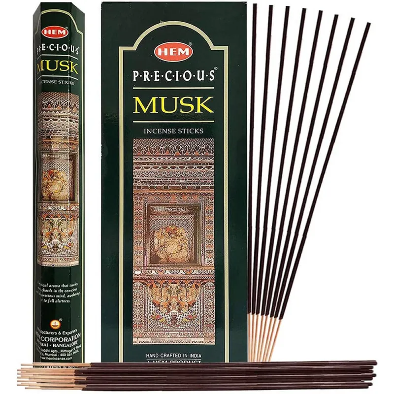 Hem Precious musk Incense sticks Pack of 6 x 20 sticks