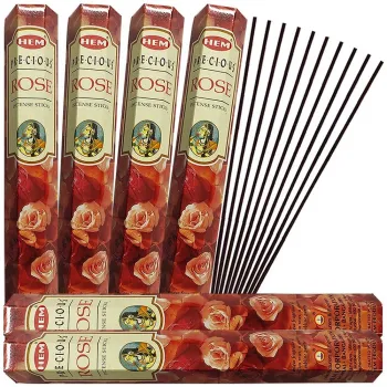 Hem Precious Rose Incense sticks Pack of 6 x 20 sticks