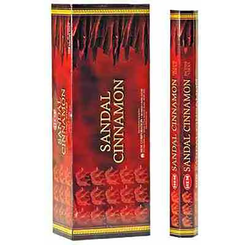 Hem Sandal Cinnamon Incense sticks Pack of 6 x 20 sticks